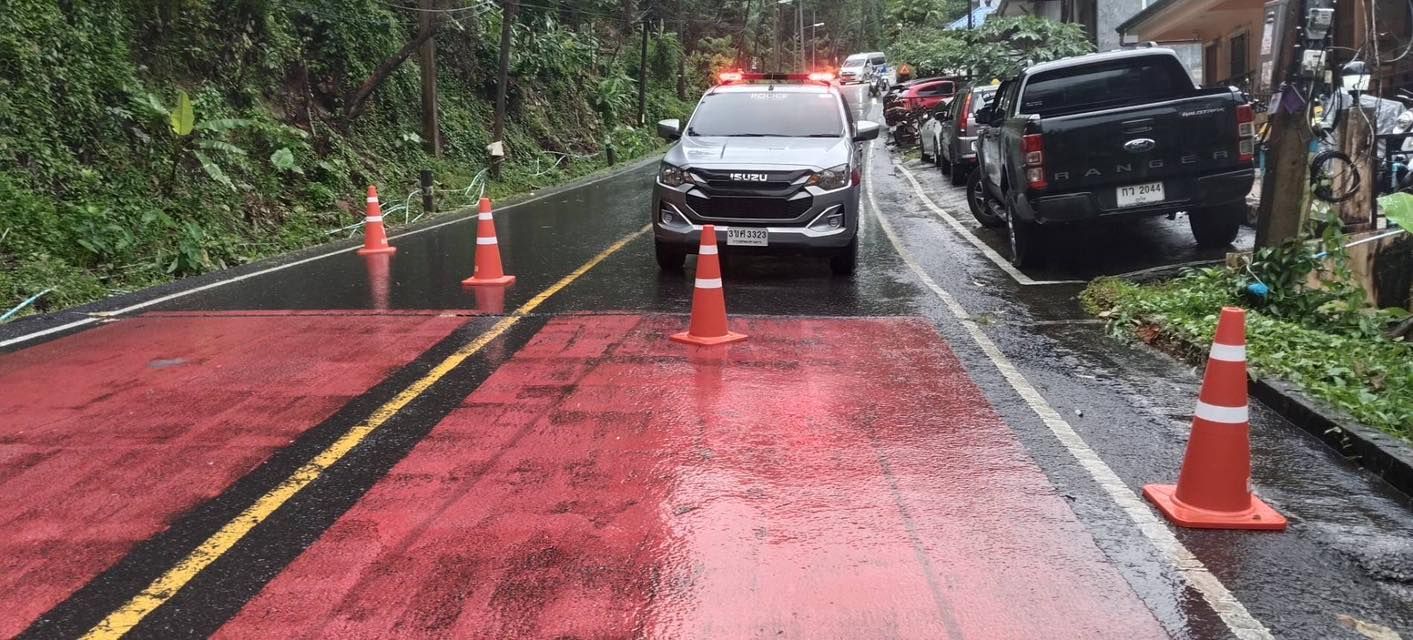 Patong Hill landslide shuts road as Phuket hit by flash floods | News by Thaiger