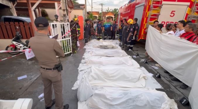 Rayong house fire kills 7 as family trapped in blaze (video) | News by Thaiger
