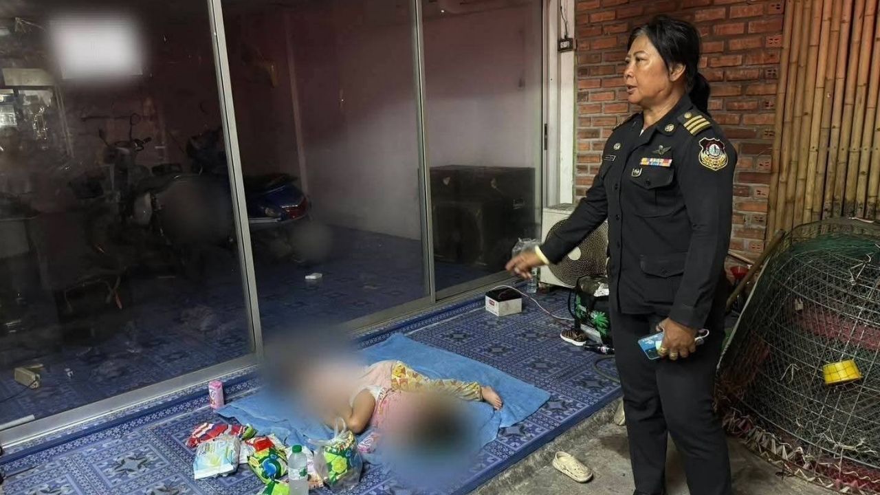 Pattaya homeless left two daughter with apartment owner