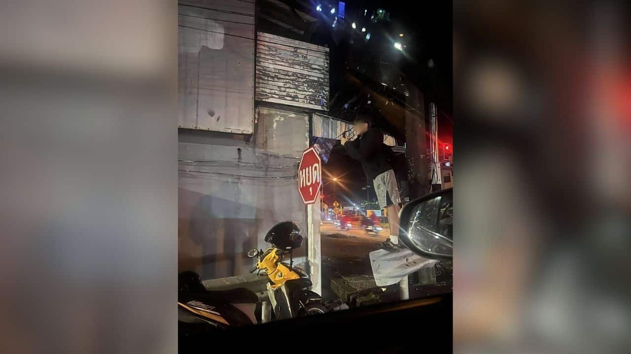 Foreign teens wanted for graffiti on Phuket building