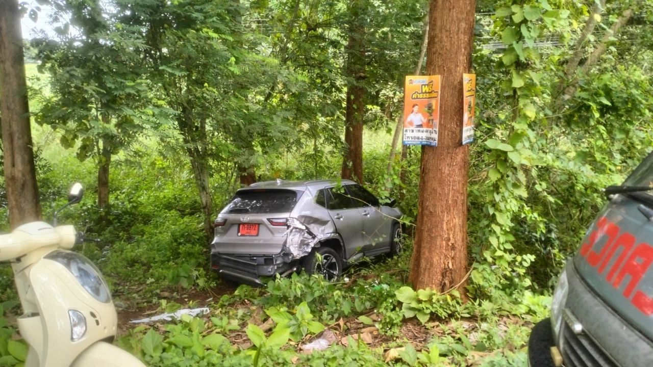 Thai teenager caused accident and died in Kanchanaburi