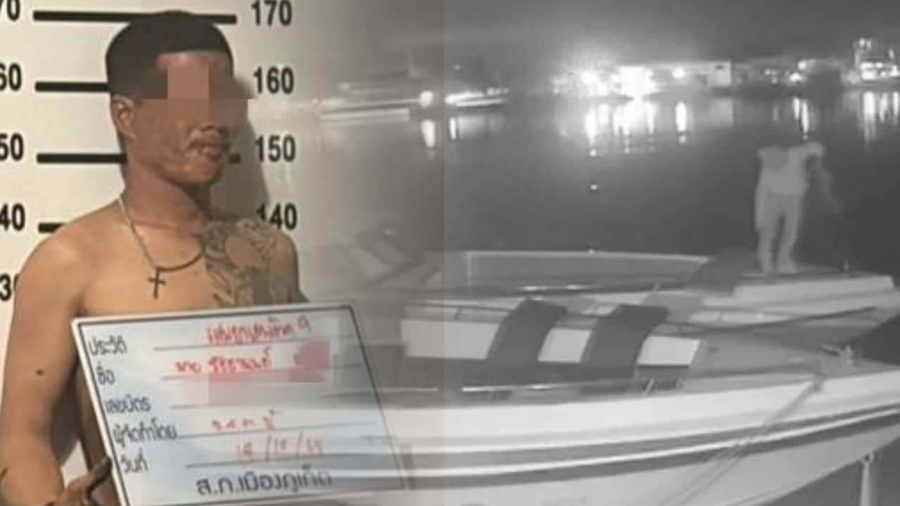 Thai man arrested for stealing speedboat from Phuket pier | Thaiger