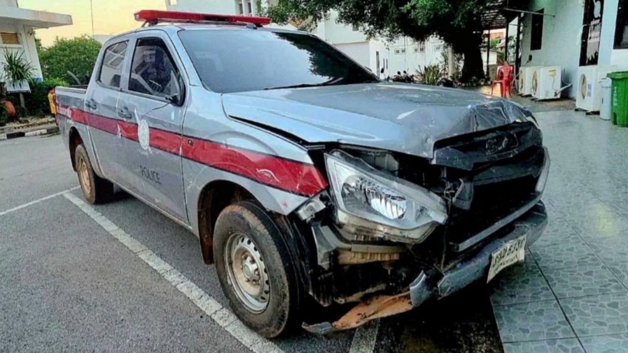 Police pickup crashes into 6 year old boy during high-speed chase | Thaiger