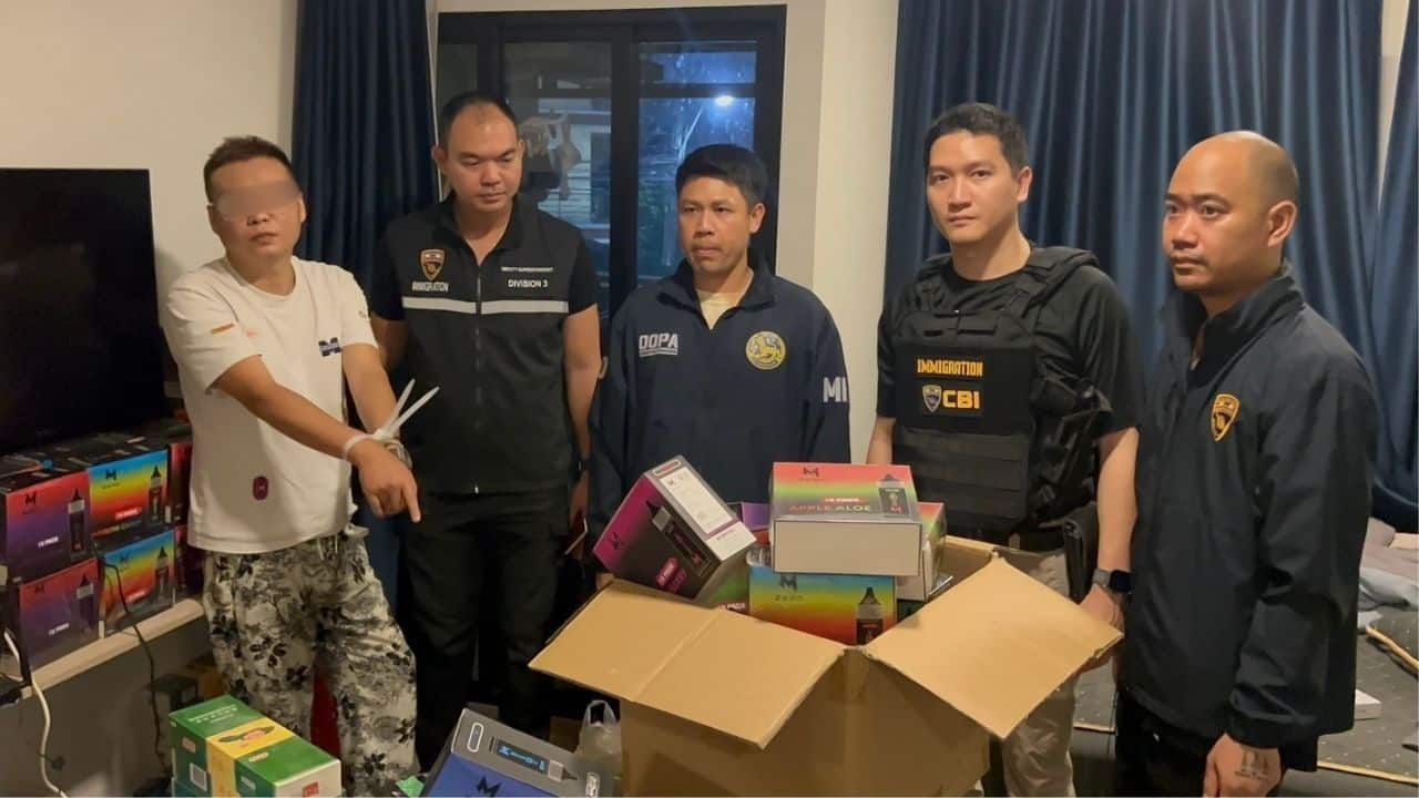 Chinese men arrested for drug and e-cigarettes