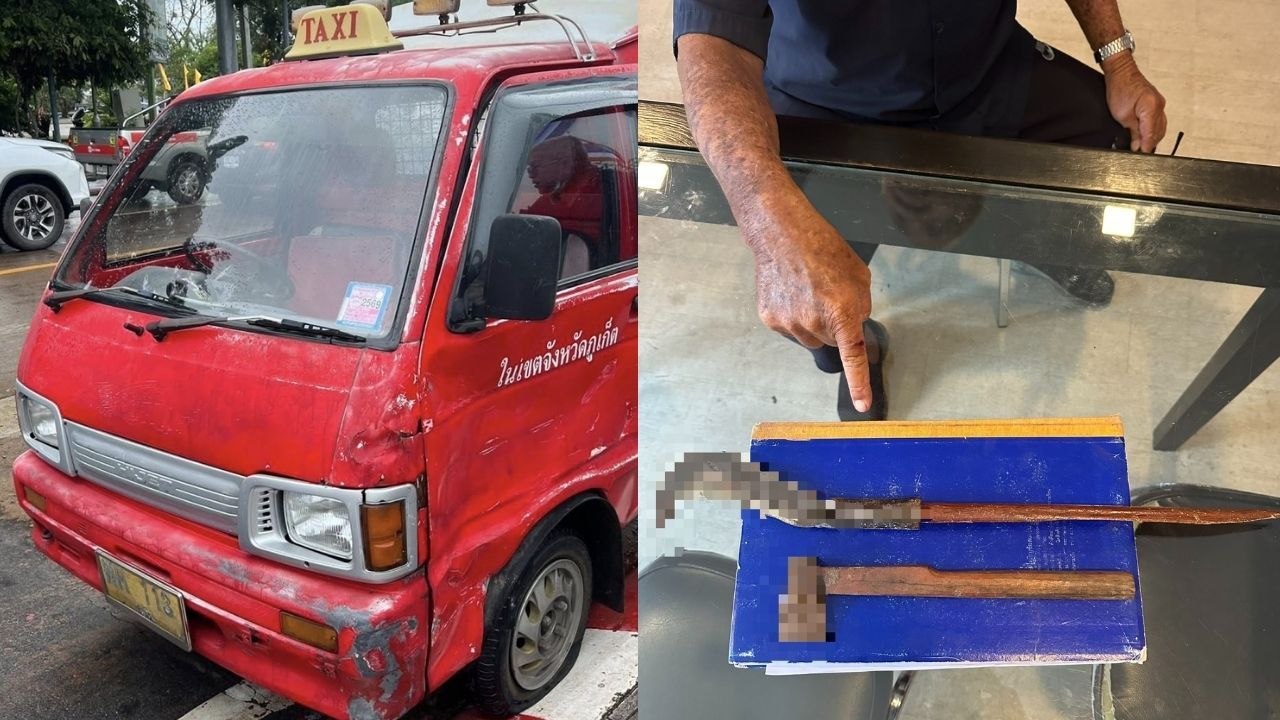 74 year old tuk tuk driver swings knife at official’s pickup in Phuket | News by Thaiger