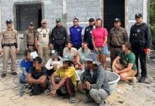12 Thai and foreign nationals arrested at 2 illegal hotels on Koh Pha Ngan | Thaiger