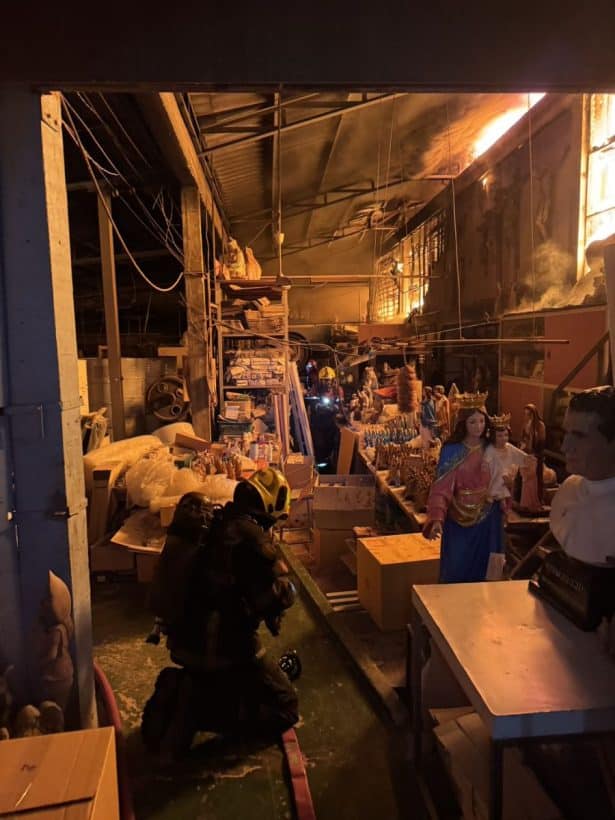 Jesus on fire: Blaze tears through idol factory in Bangkok | News by Thaiger