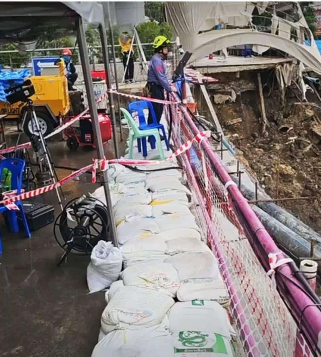 Bangkok sinkhole repair on track, Samsen Road reopens October 9 | News by Thaiger
