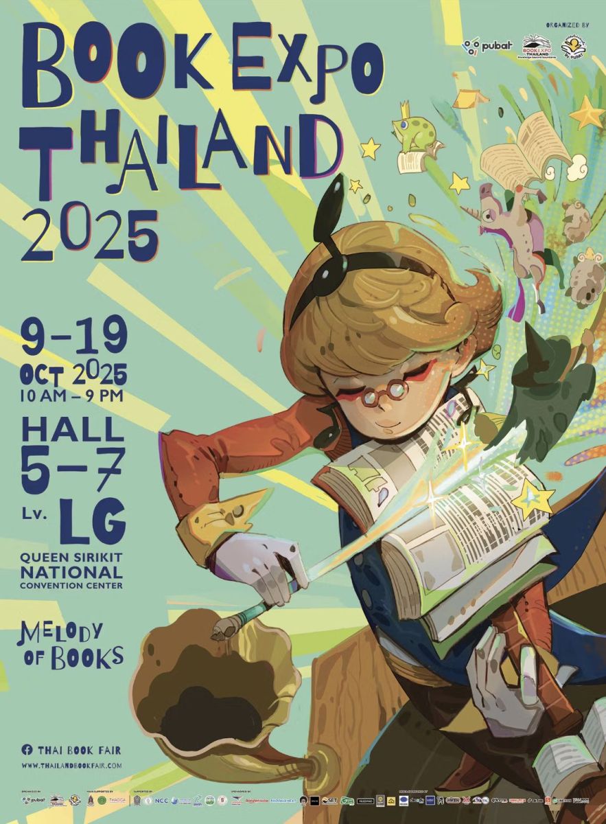 Book Expo Thailand 2025 at Queen Sirikit National Convention Center Bangkok poster