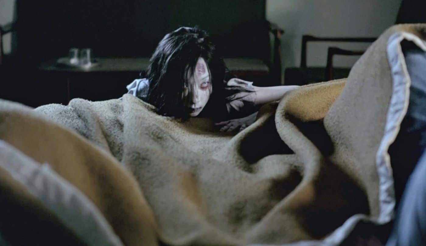 A horror scene in Shutter Thai movie