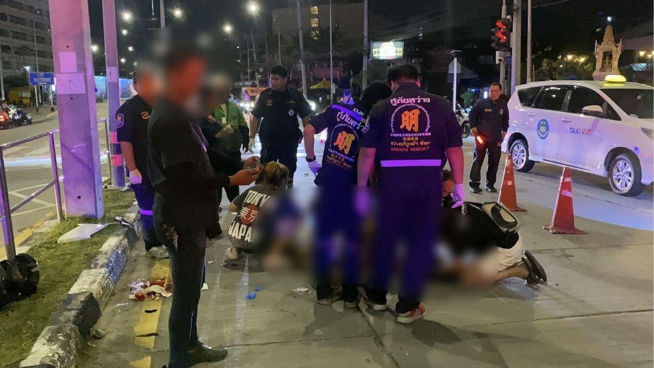Pattaya motorbike crash leaves Russians and Thais badly hurt | Thaiger
