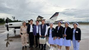 PM Anutin flies mission to deliver organs and save 7 lives | Thaiger