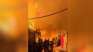 Jesus on fire: Blaze tears through idol factory in Bangkok | Thaiger