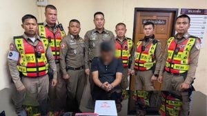 Gun and drugs found in pickup during Bangkok air check | Thaiger