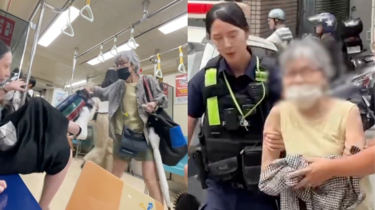 Taiwan metro brawl granny busted over old theft case (video) | Thaiger