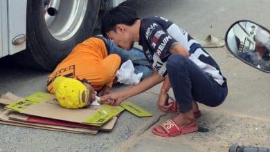 Motorcyclist’s leg crushed in Pattaya crash with tourist bus | Thaiger