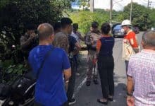 Helmet row sparks blockade at Phuket company gate | Thaiger