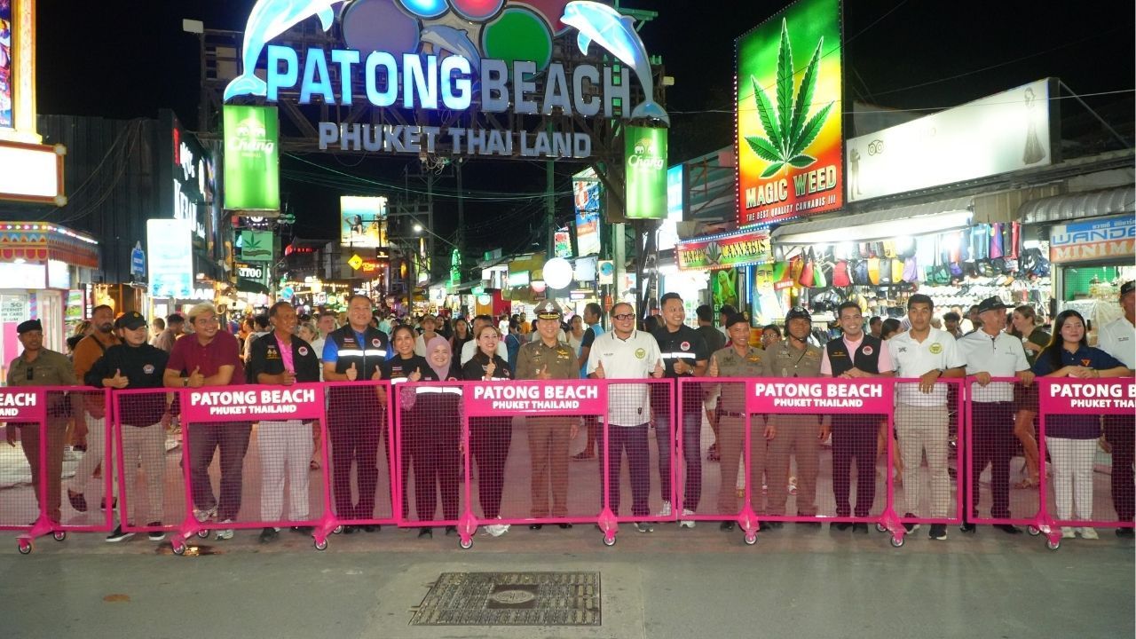 Patong gets safety boost with new traffic barriers | Thaiger