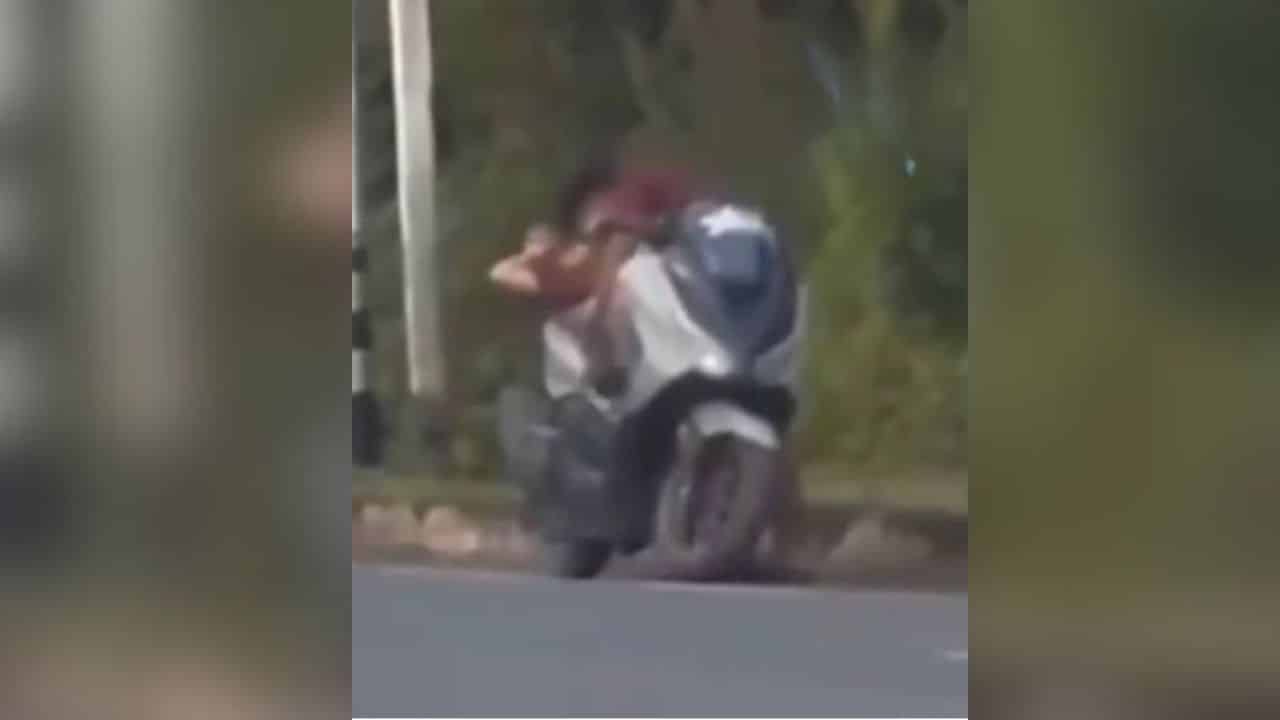Thai teen couple caught in motorbike romp near Phuket tourist site | Thaiger