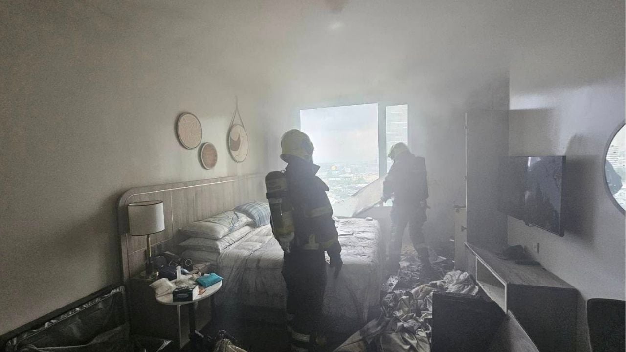 В Бангкокском отеле вспыхнул пожар, гости были безопасно эвакуированы (видео)