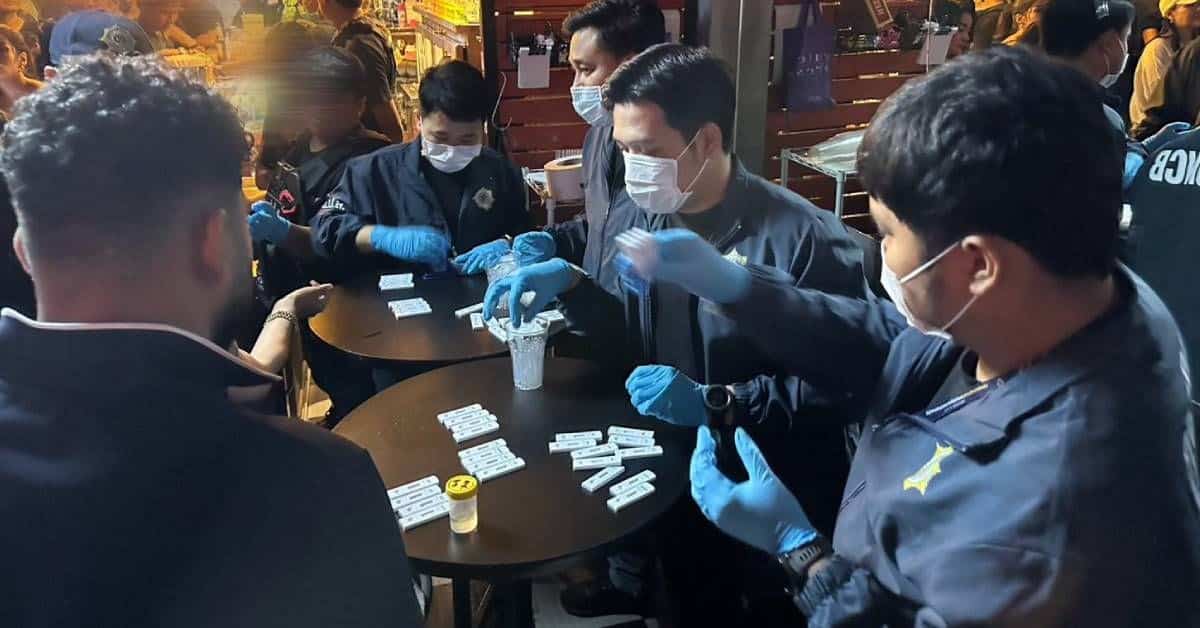 Bangkok nighclub drug raid