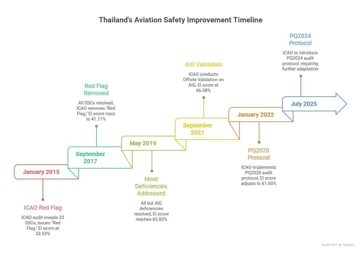 Thailand aces global aviation safety audit with sky-high score | News by Thaiger