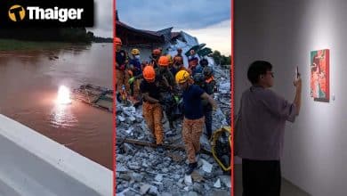 Thailand video news Bridge electrocution victim vanishes in Nan River, Massive plastic factory fire forces evacuation in Bangkok | Thaiger