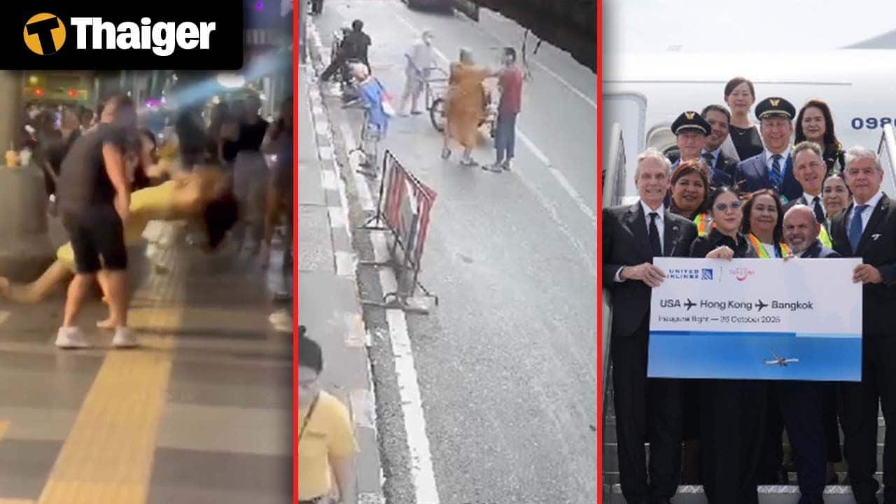 Thailand News | Foreigner injured after attacking trans woman, Monk food fight, United flights return | Thaiger