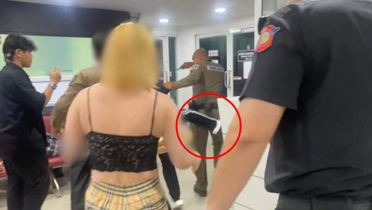 Brazilian woman detained in Pattaya for assaulting traffic officer | News by Thaiger