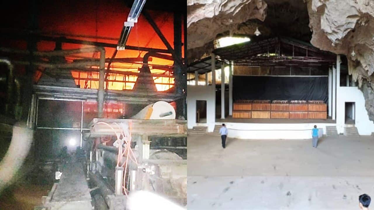 Pair of images of the Bang Pu Shoe Factory | Photos taken from the Vocal Media website