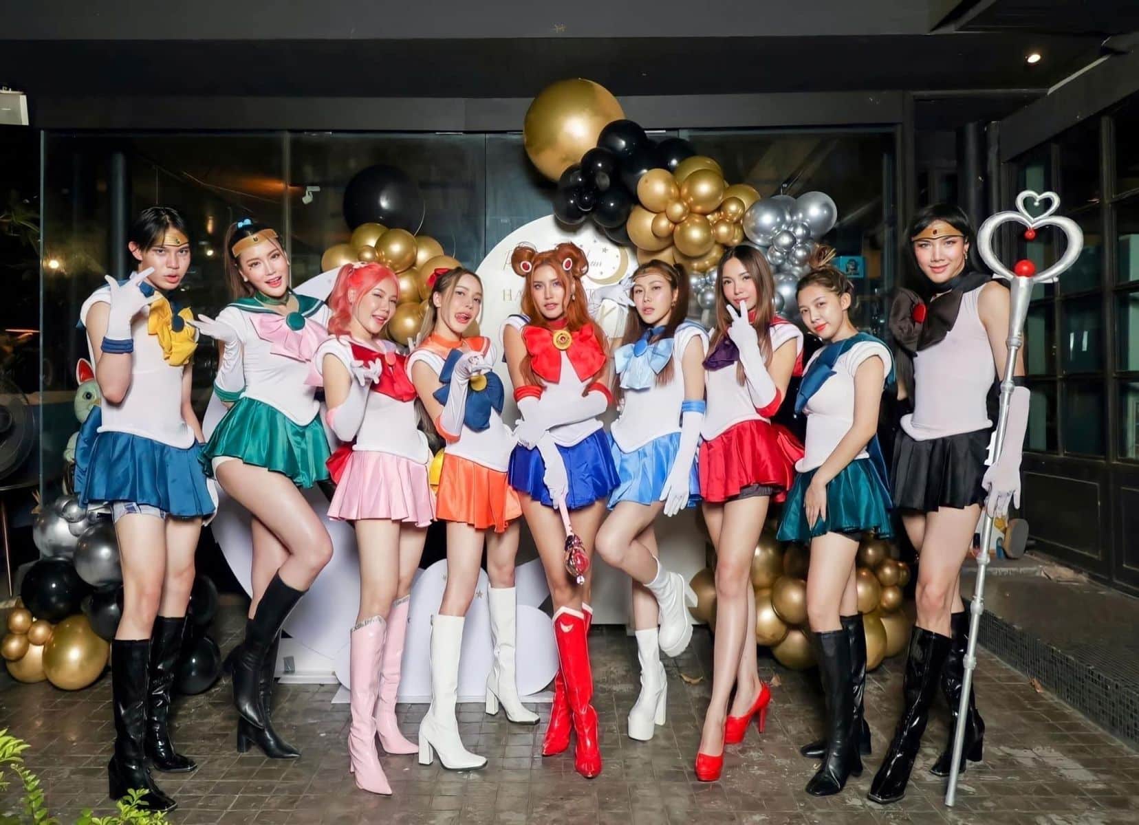 Sailor Moon costumes for rent for Halloween in Bangkok