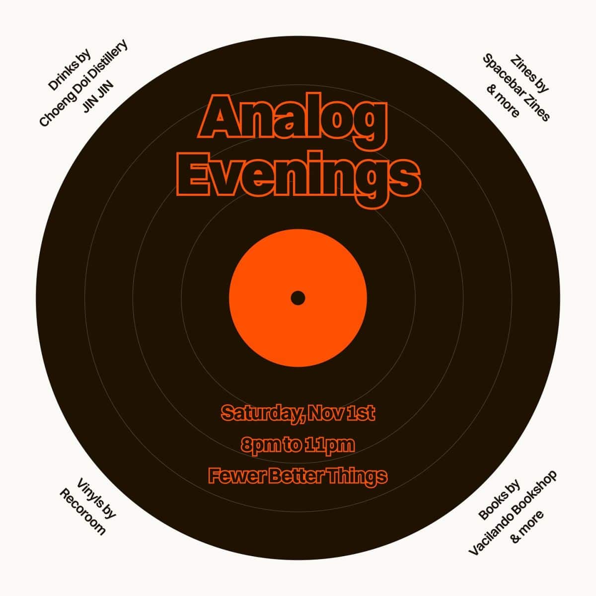 Analog Evenings at Fewer Better Things Bangkok