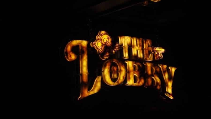 The signage of The Lobby Bar & Bed Bangkok
