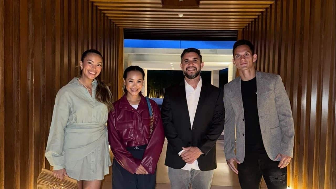 (Left to Right) Taya Rogers (Thai actress), Phimlanya Chuenpanichayakul (Account Director of Delivering Asia), Marcelo Fonseca (Director of Marketing and Business Development at Maraleina Group), Mika Chunuonsee (Former Thai national footballer and Business Development Manager at Maraleina Group)