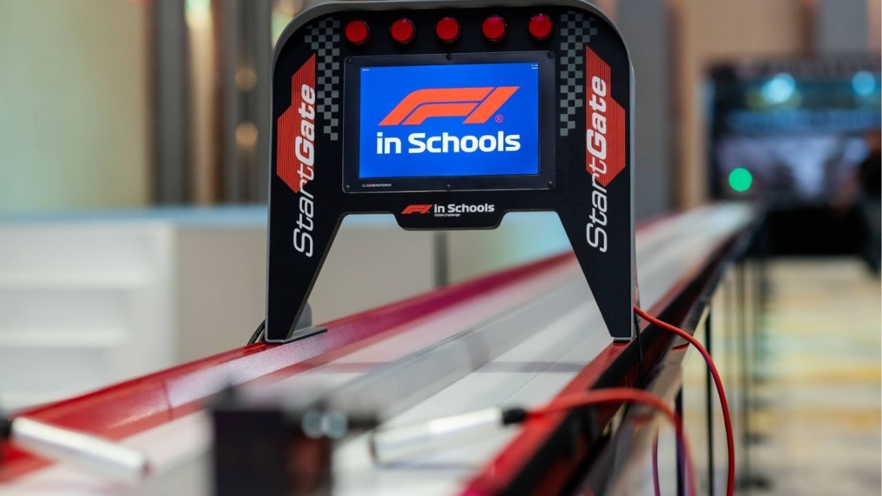 The startgate at the STEM Racing event