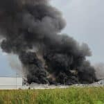 Warehouse fire in Pathum Thani destroys six buildings, 50m damage | Thaiger