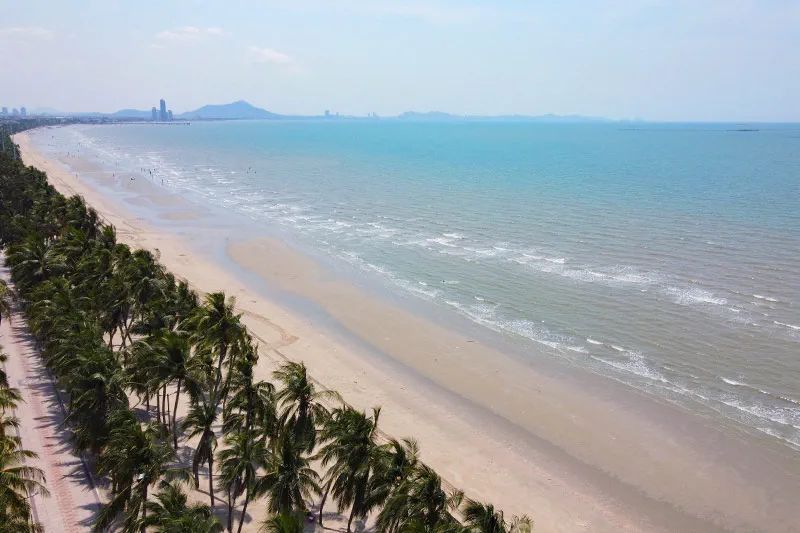 Guests can enjoy spacious rooms with ocean views and dedicated workspaces.