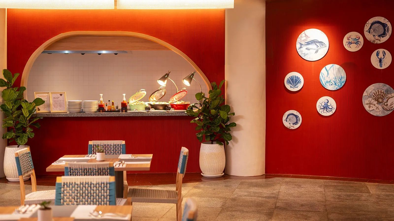 The breakfast buffet at Amaya Food Gallery fuels productivity for busy travellers.