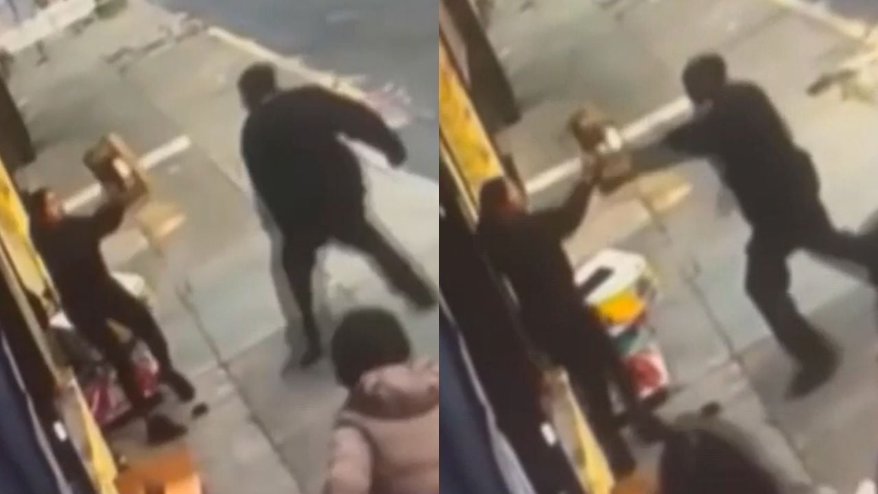 Тайская женщина защищается от нападавшего с камнями в Окленде