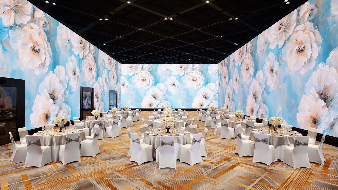 The PLAii Ballroom at Chiang Mai Marriott is designed for versatile MICE events and celebrations.