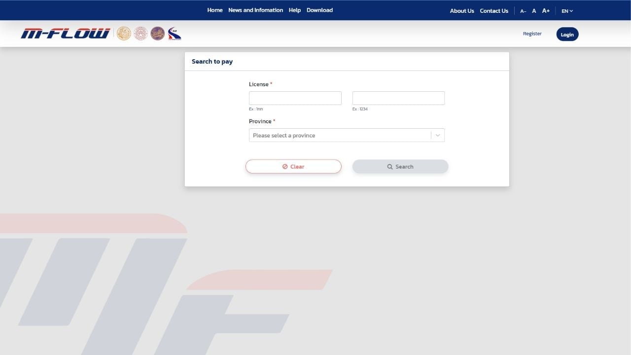 The site on which you will have to make the payment if you use M-Flow as a non-member