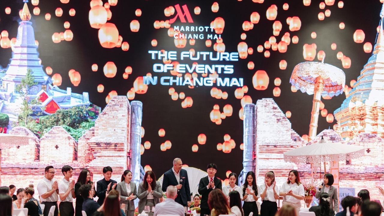 The PLAii Ballroom at Chiang Mai Marriott, a versatile space for MICE events and conferences.