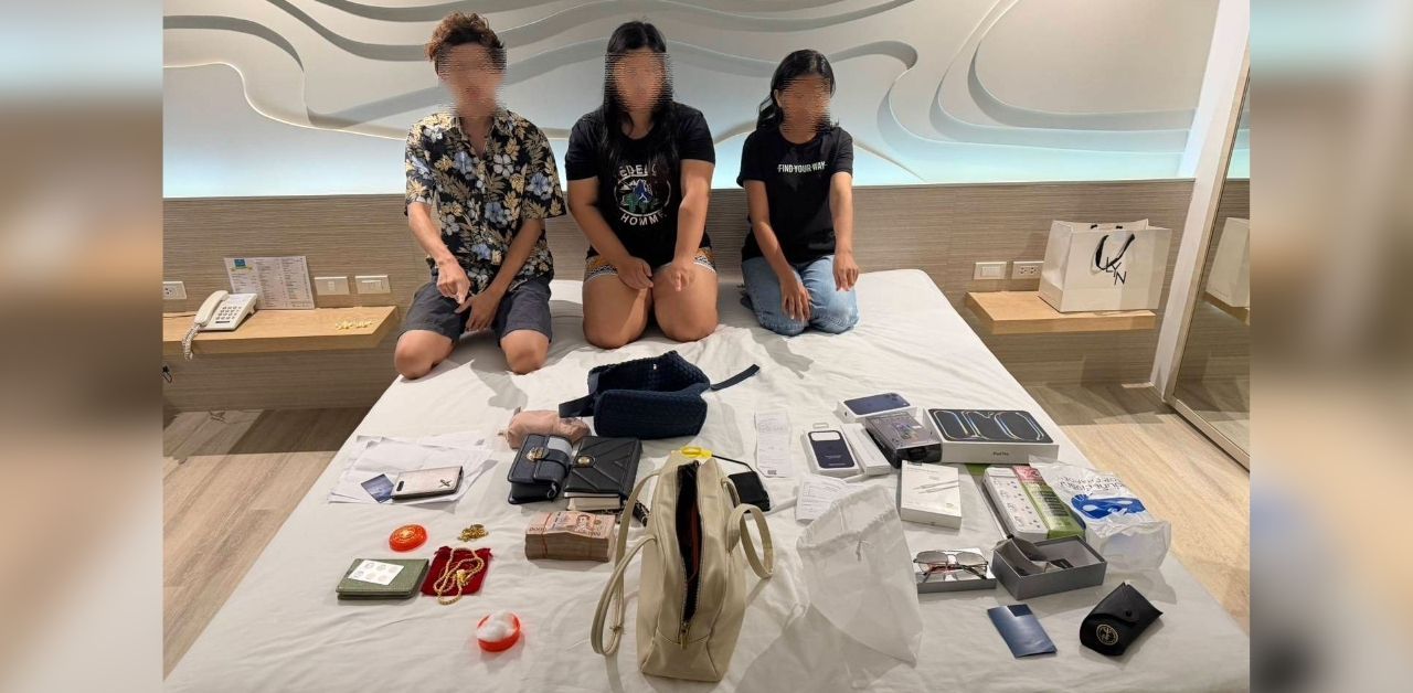 Three suspects arrested in Cha-Am for theft in Bangkok
