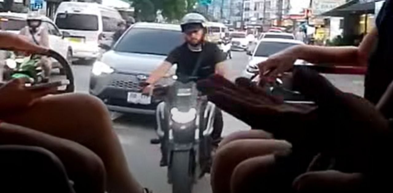 Foreign man crashes into 3 vehicles in Phuket