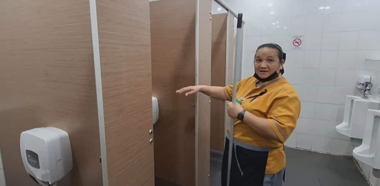 Police cadet recorded in public bathroom