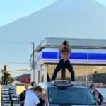 Thai YouTuber under fire for dancing on car at Mount Fuji photo spot | Thaiger