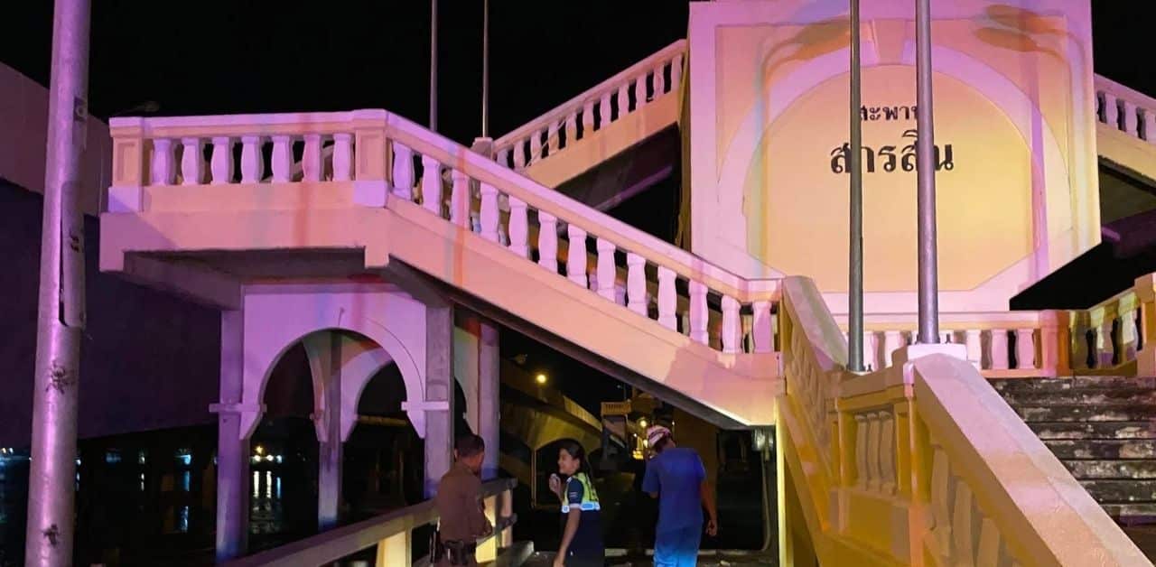 Thai man drives pickup off Sararin Bridge Phuket