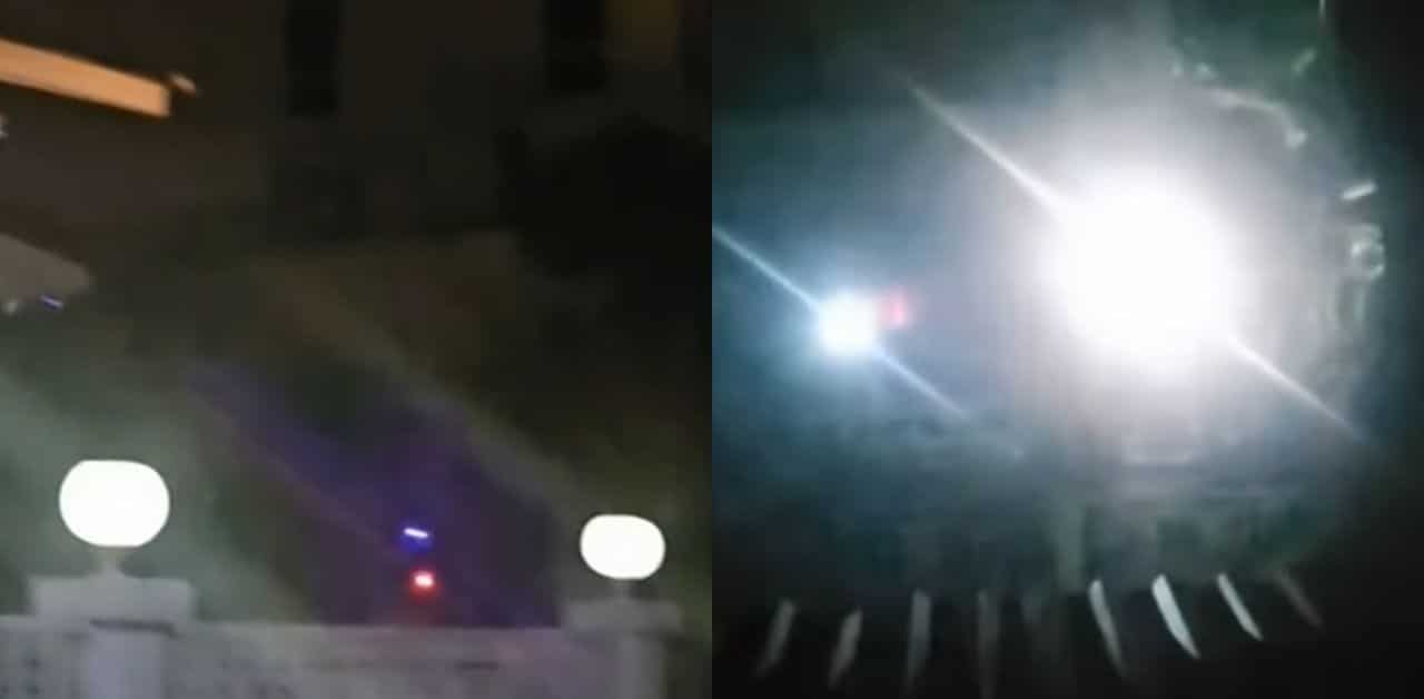 Ex-policeman and neighbours clash