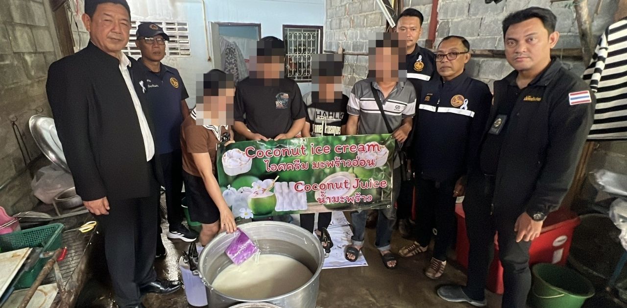 6 Vietnamese nationals arrested in illegal and unhygienic ice cream factory | Thaiger