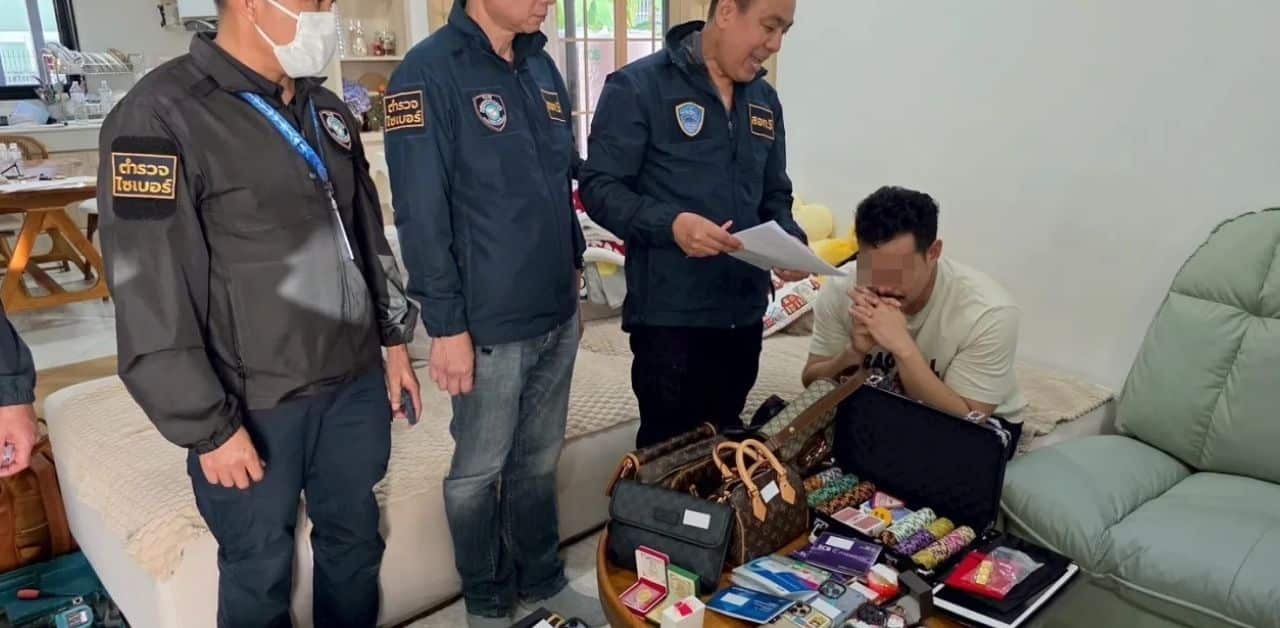 Thai man arrested behind gambling network